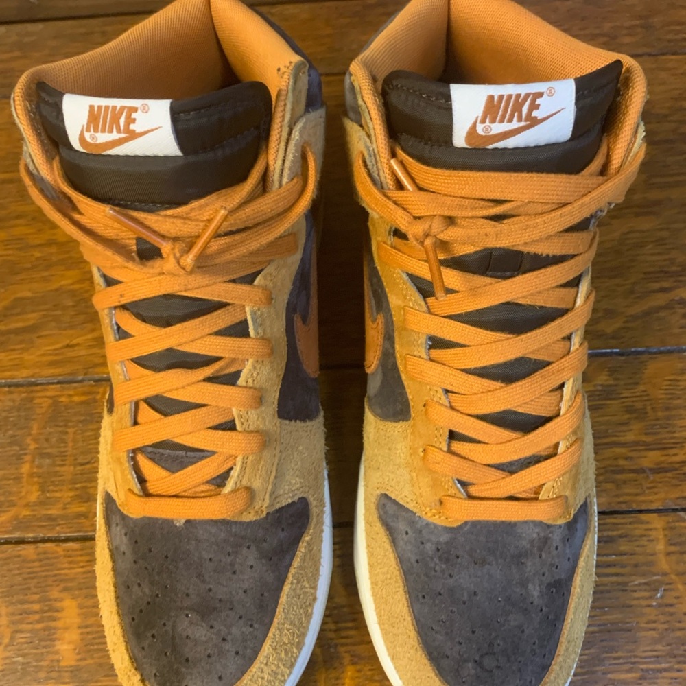Nike Dunk High Retro PRM "Dark Russet" aka “Dark Curry” - Picture 11 of 15